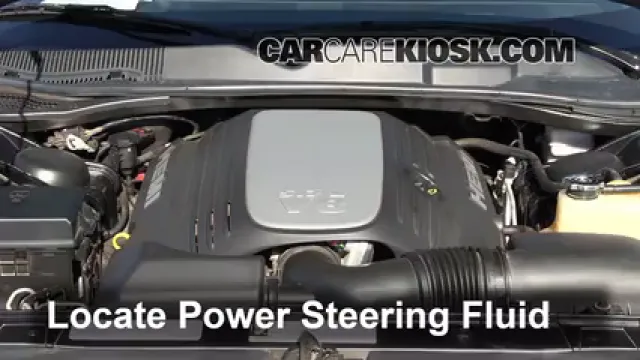 2010 Dodge Challenger RT 5.7L V8 Liquide de direction assistée Vérifier le niveau de liquide